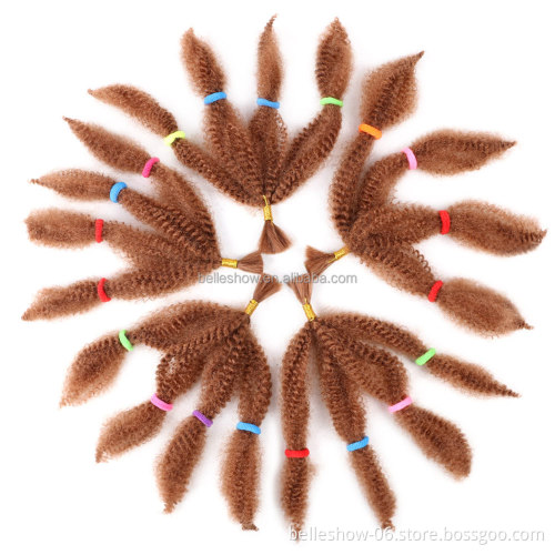 Hot sell Marley Afro Twist Synthetic Braiding Hair Crochet Extensions Small marley hair Afro Kinky Marley Braids